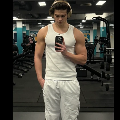 تنک تاپ سفید فول کش کبریتی مردانه کد 2