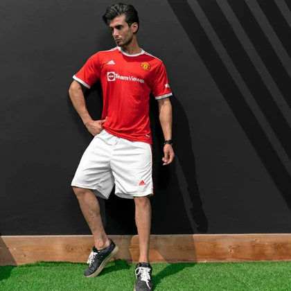 ست تیشرت و شلوارک ورزشی منچستر یونایتد مدل ADIDAS-2022