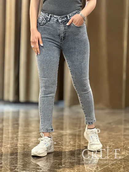 جین جذب دمپا چاک‌دار قد 90