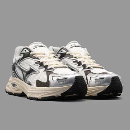 میزانو ریسر اس سفید نقره ای Mizuno Racer S White Silver