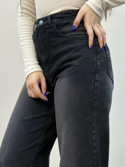 شلوار بگ جین ذغالی تینت آمسو