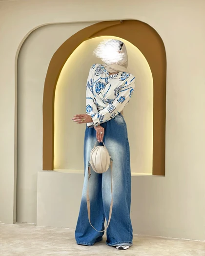 شلوار بگ جین