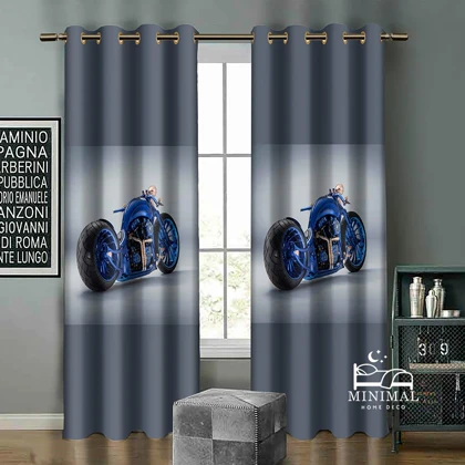 پرده کودک طرح موتور مسابقه ای مدل W5056