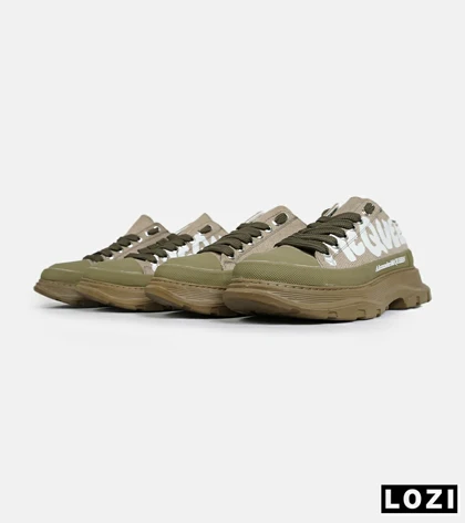 کفش کتانی نیم ساق سبز Alexander McQueen مدل 6884