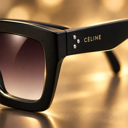 عینک آفتابی زنانه سلین (Céline) فریم مربعی مشکی