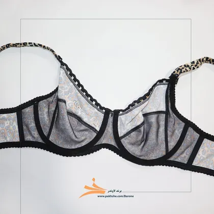 ست پلنگی لاکرا فنردار برند بارون لاوندر کد 3035 Leopard