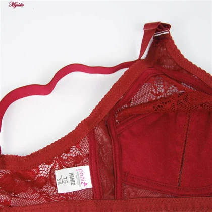 سوتین زنانه پانیذ زرشکی
