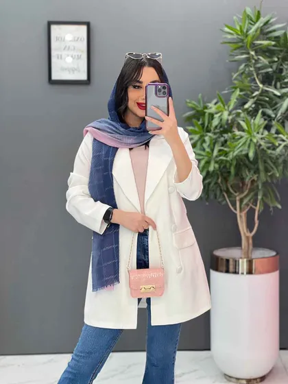 مانتو کتی شش دکمه جیب پاکتی