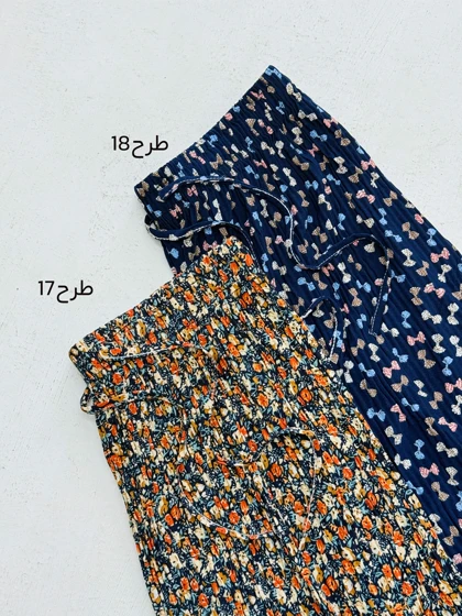 شلوار گل‌دار پلیسه┃حسام استایل