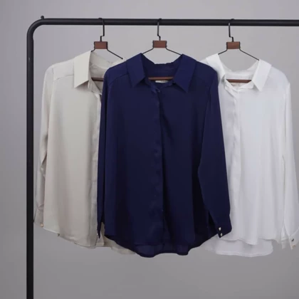 شومیز بیسیک ساتن بند کرواتی