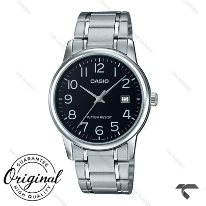 ساعت کاسیو MTP-V002D-1BU مردانه فلزی صفحه مشکی Casio-10395-G