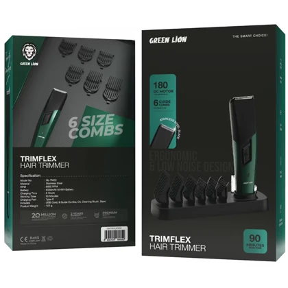 ماشین اصلاح بدن و ریش تراش شارژی گرین لاین GNTRIFLXTMR GL-TM22