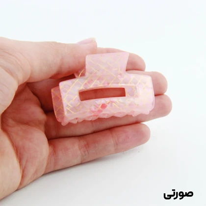کلیپس دخترانه مدل بند انگشتی مستطیل تو خالی خطی