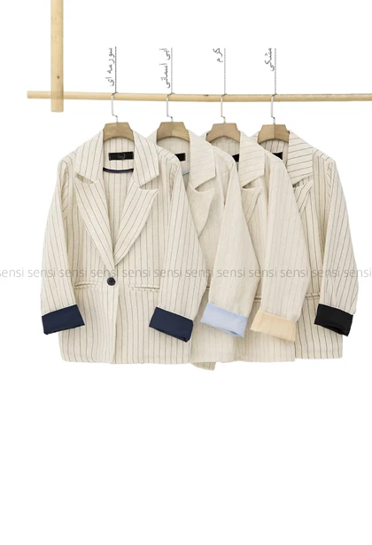 کت راه راه کنفی کد1005295