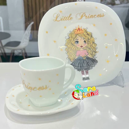 سرویس غذاخوری کودک آرکوپال 5 تکه طرح پرنسس