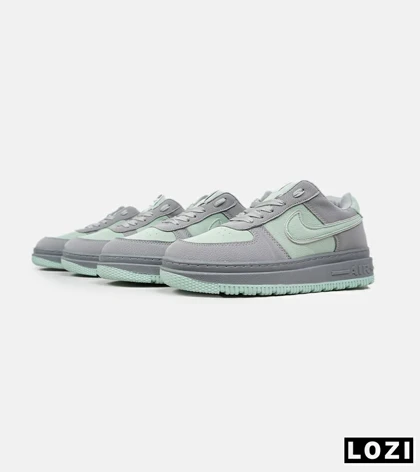 کفش کتانی مردانه و زنانه طوسی سبز نایک NIKE AIR FORCE