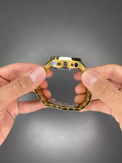 ساعت مچی بولگاری کورنوگراف صفحه اسکلتون طلایی Bvlgari