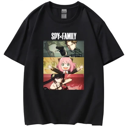 تیشرت جاسوس و خانواده | تیشرت Spy x Family طرح Short Sleeve Cotton کد 125671