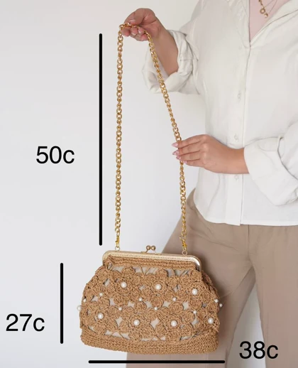 کیف رافیا دست دوز جامان