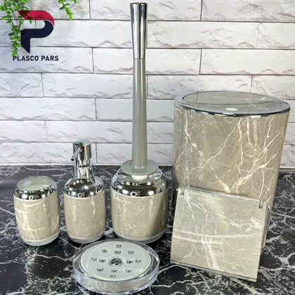 ست سرویس بهداشتی 2جداره ماربل رمانتیک لیمون