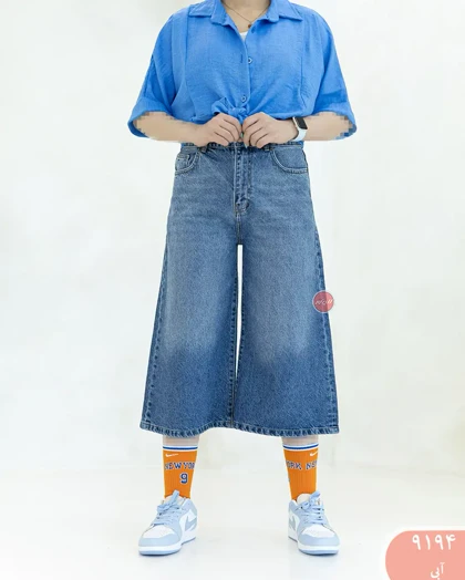 شلوارک فول بگ جین رویال 9194