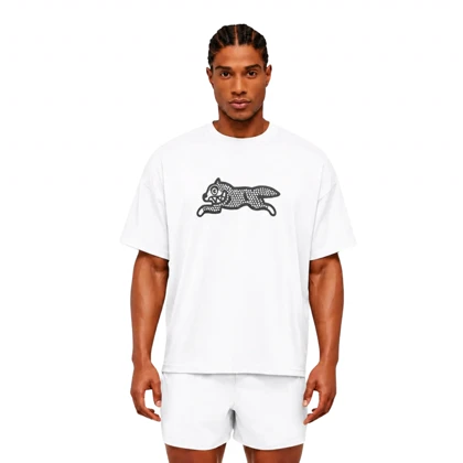 تیشرت نخی مردانه زنانه اورسایز 1991 مدل Running Dog TS19105