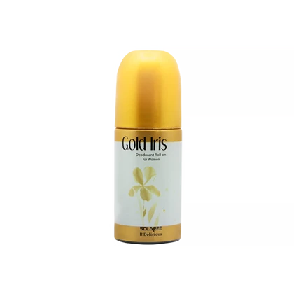 مام رول ضد تعریق زنانه اسکلاره مدل Gold Iris حجم 60 میلی لیتر - رایحه DKNY Be Delicious