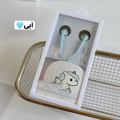 هندزفری فانتزی یونیکورن مدل TUK T-303 Unicorn Wired Earphone