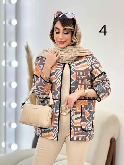 مانتو نوار دوزی برش‌دار