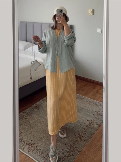 پیراهن لینن Lindex205