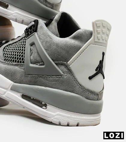 کتانی ساق‌دار مردانه طوسی Nike air jordan 4