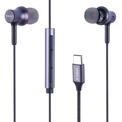 هندزفری سیمی تایپ سی هیسکا HISKA مدل HK-739C با میکروفون