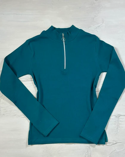 بلوز نیم زیپ کد 1400158