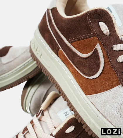 کفش کتانی مردانه و زنانه قهوه ای NIKE AIR FORCE مدل 2094