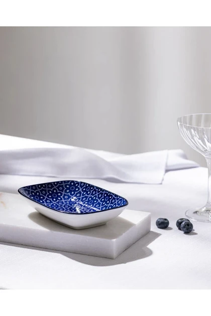 بشقاب سرو Madame Coco مدل Reve Bleu Mais Bone China - چندرنگ