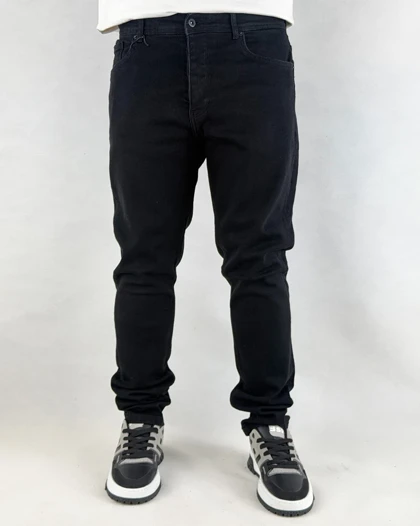 شلوار جین مردانه اسلیم فیت رنگ مشکی ronak black barret