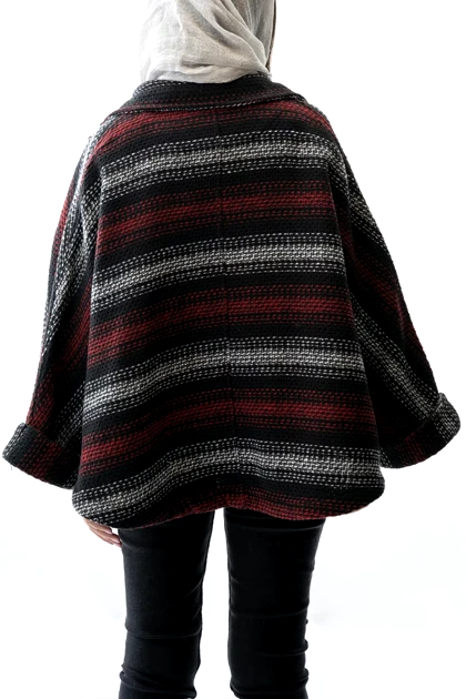 پالتو فری سایز یقه برگردان زنانه