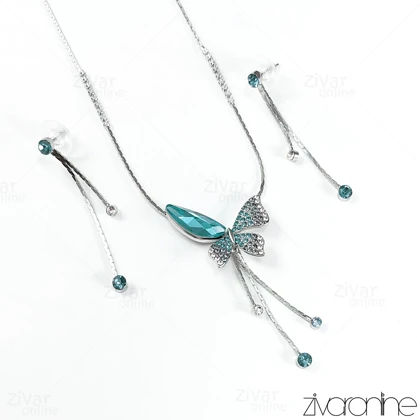 نیم ست پروانه سواروسکی 10267