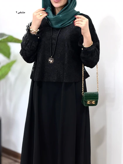 پیراهن مانتویی بلند ماریا