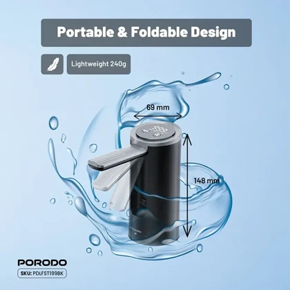 پمپ آب شارژی پرودو مدل PORODO PDLFST199BK