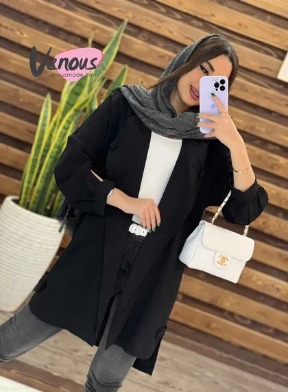 مانتو کتی یقه برگردون
