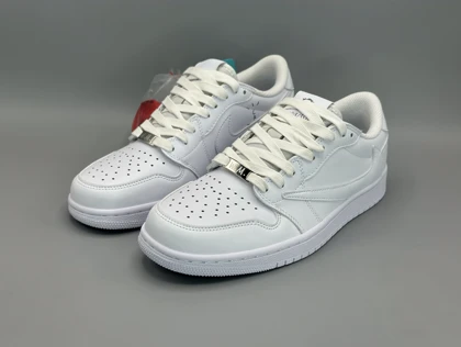 کتانی نایکی جردن1لو تراویس مستر وایت پارتی/Nike Air Jordan1 low Travis