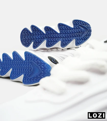 کفش کتانی مردانه سفید آبی ADIDAS yeezy 700 v2