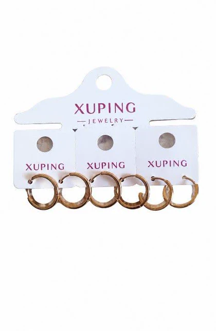 گوشواره xuping طرح طلا کد pux03 رنگ ثابت هورآن مارکت