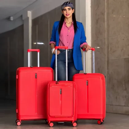 چمدان وارداتی هادایز مدل HADIZE - HZD001 SERIES POLYPROPYLENE سری 3 عددی