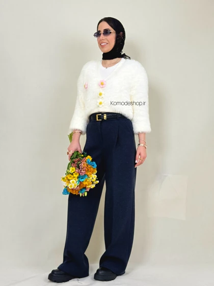 ژاکت پینترسی موهر ترک شکوفه