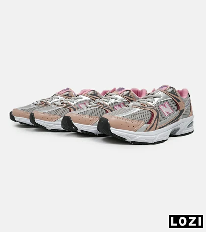 کفش کتانی مردانه و زنانه طوسی گلبهی NEW BALANCE 530