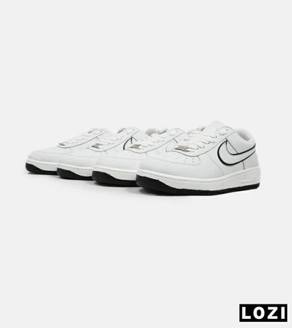 کفش مردانه و زنانه سفید مشکی NIKE AIR FORCE
