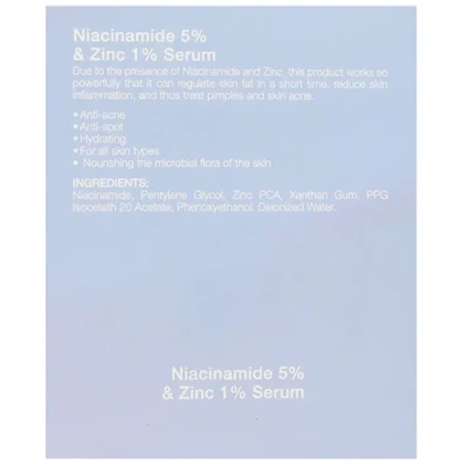 سرم نیاسینامید 5% و زینک 1% وکتور - ضدجوش 30 میل