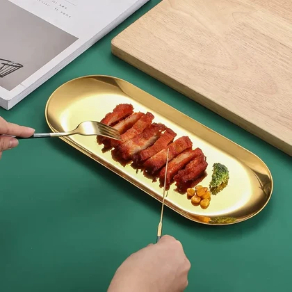 رولت خوری استیل طلایی Unique plus